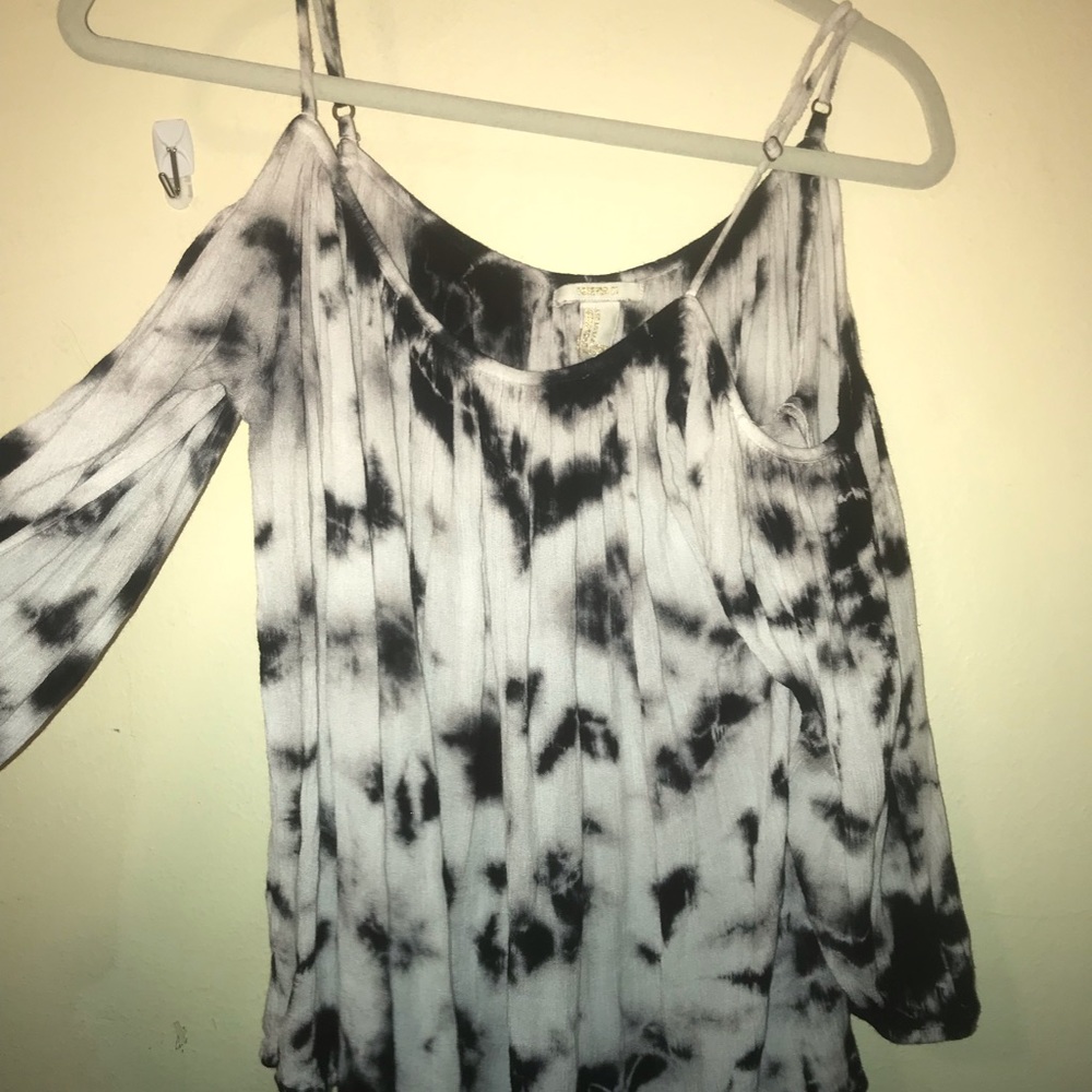 Open shoulder blouse